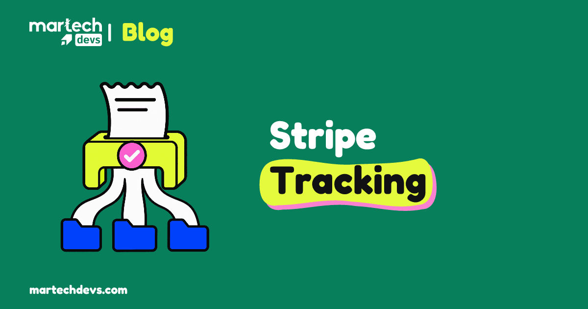 A receipt passes through a gate toward three destination folders beside Stripe Tracking.