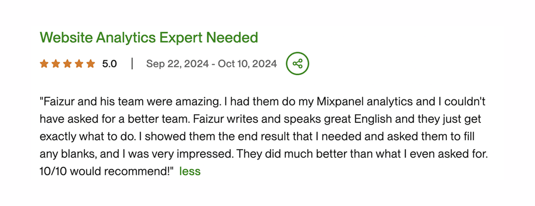 Upwork Review 1