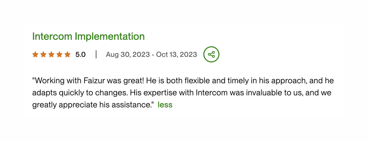 Upwork Review 5